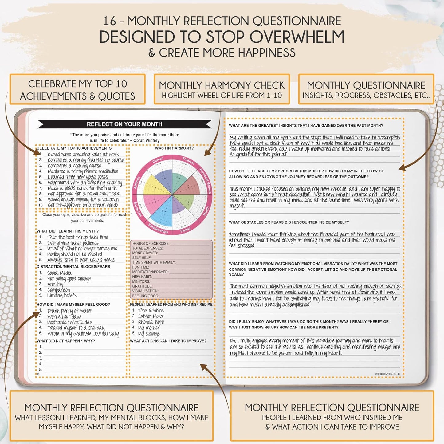 2025-2026 Planner Weekly and Monthly | 16-Month Life Planner to Increase Focus & Productivity | Reduce Overwhelm & Achieve Your Biggest Goals | Include Gift Box & Stickers | Sep 2025-Dec 2026