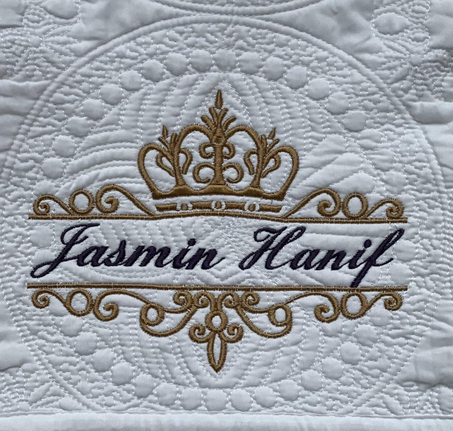 Personalized Baby Blanket Baby Quilt Monogrammed Blankets for Boys and Girls Embroidered Baby Gifts Princess Crown