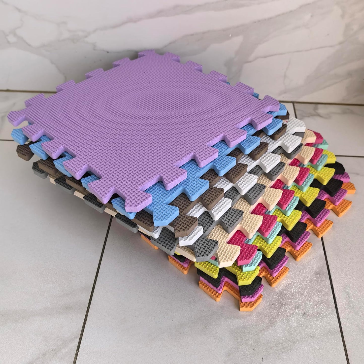 YIMINYUER® 20 Tiles (30cm×30cm×1cm Each Tile) Baby Soft Puzzle Play Mats, Kids Thick EVA Foam Floor, Toddlers & Children's Soft Interlocking Mat