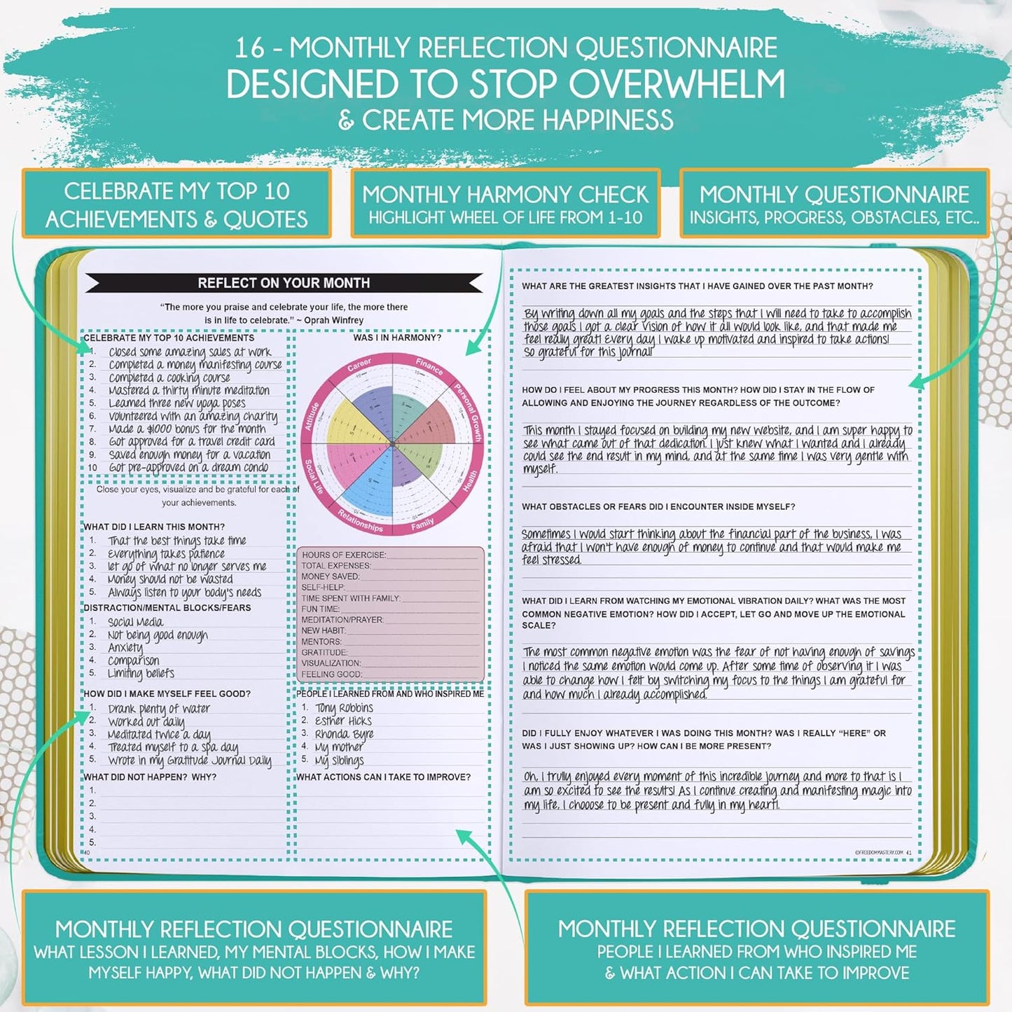 2025-2026 Planner Weekly and Monthly | 16-Month Life Planner to Increase Focus & Productivity | Reduce Overwhelm & Achieve Your Biggest Goals | Include Gift Box & Stickers | Sep 2025-Dec 2026