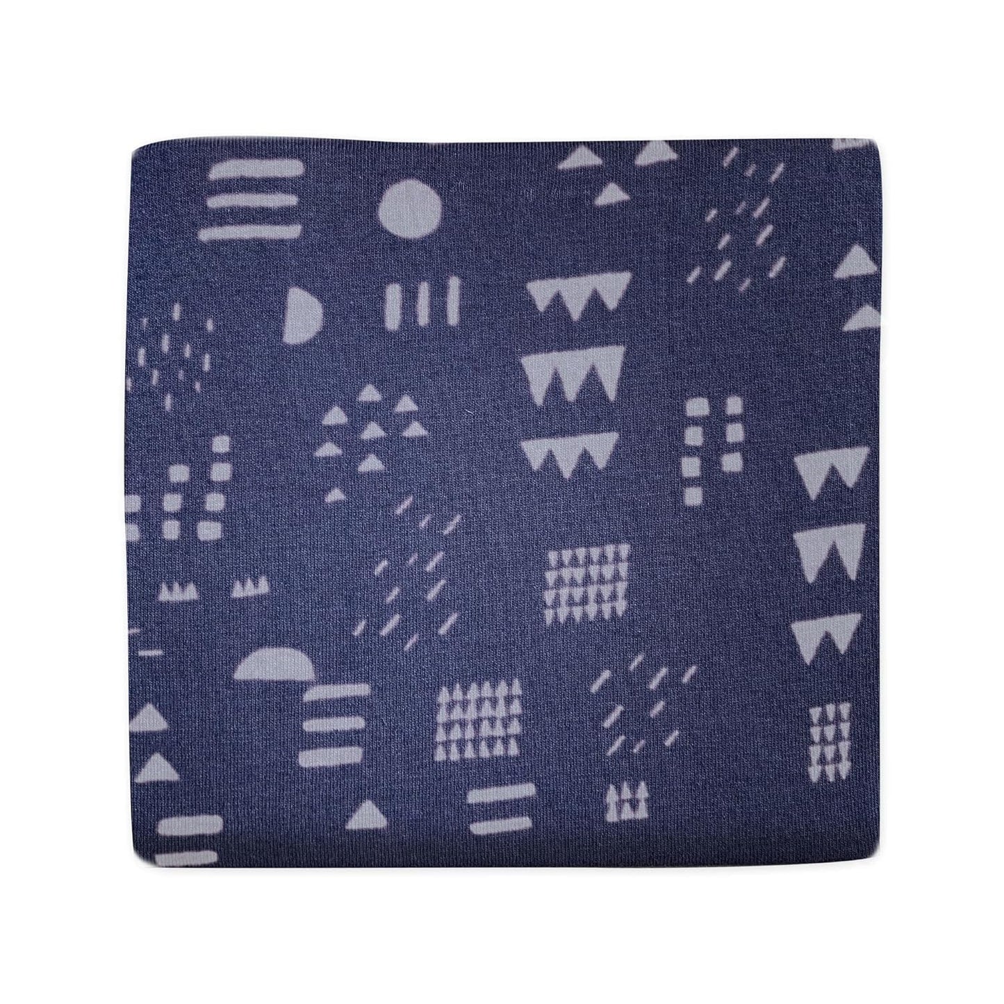 HonestBaby Organic Cotton Changing Pad Cover, Pattern Play Navy, One Size