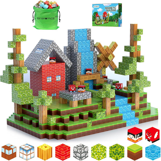 Magnetic Building Blocks STEM Toys for Kids Ages 3-12 – 120 PCS Educational Construction Set with Storage Bag, Safe & Durable Learning Toys for Toddlers Children Boys Girls