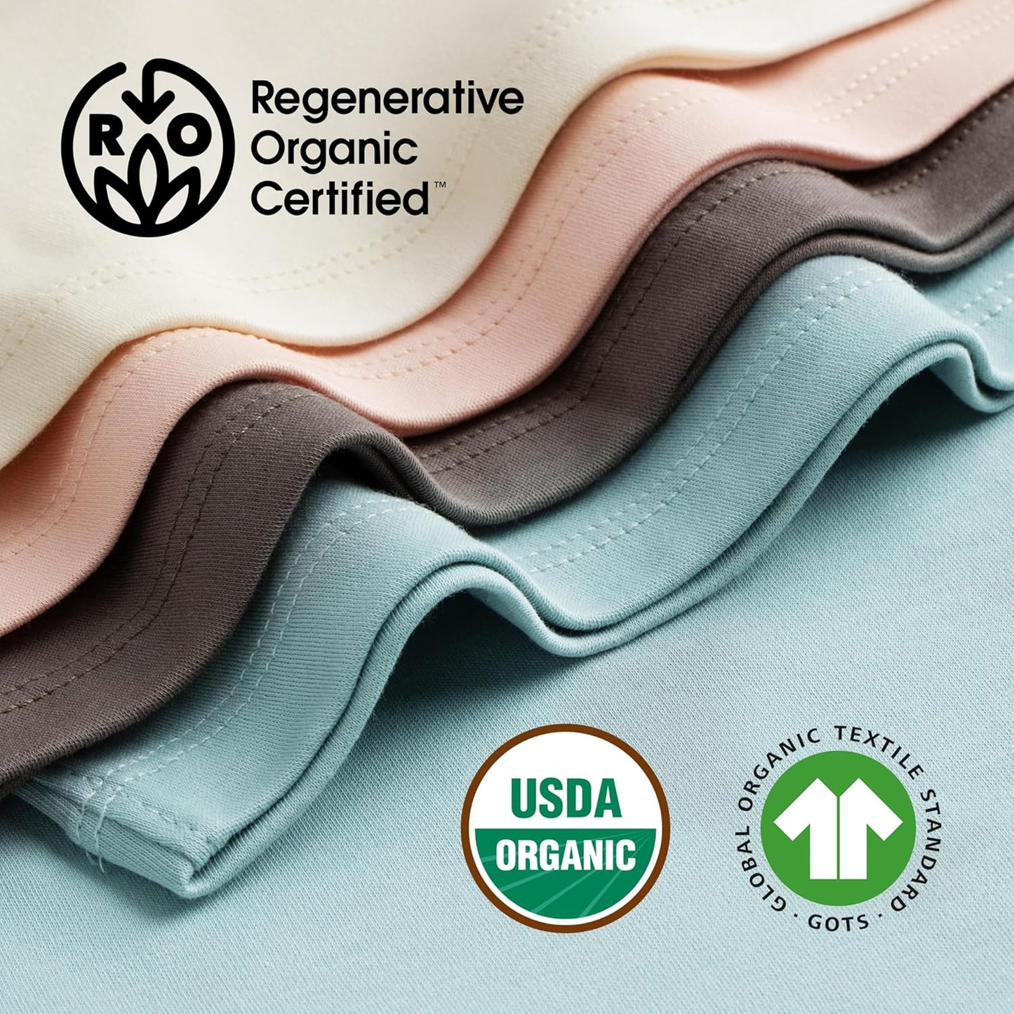 MON CHOU Organic Cotton Baby Pants - 100% Pima Cotton - Lightweight and Breathable Infant Pants for All Seasons