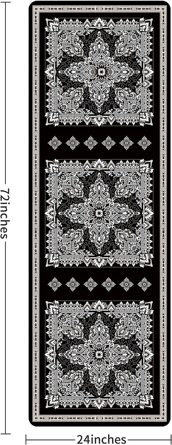 Non Slip Yoga Mat TPE Workout Mat for Men Women, Thick Workout Mat with Carrying Strap, Fitness Mats for Exercise, Yoga, Fitness, Pilates, Floor Workouts (72" x 24" x 6mm)